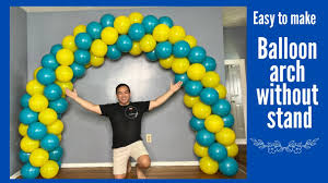 how to make balloon arch without stand