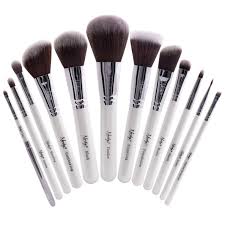 masterful collection makeup brush set white