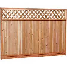 Premium Cedar Lattice Top Fence Panel