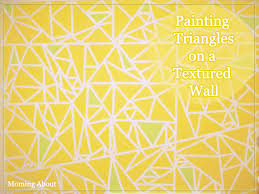 Diy Triangles On Textured Walls