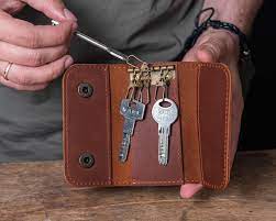 Personalized Leather Key Case Leather