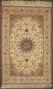 semi antique persian isfahan warp silk