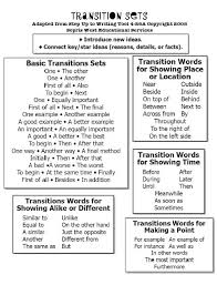 Good Transition Words For An Essay