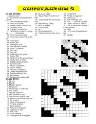 Ny times is the most popular newspaper in the usa. Crossword Puzzle Issue 42