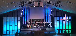 Coroplastered Walls Church Stage