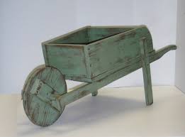 Rustic Decorative Wheelbarrow Planter