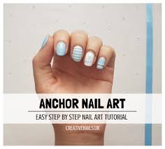 anchor nail art tutorial creative nails