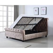 Whitford Crushed Mink Ottoman Bed