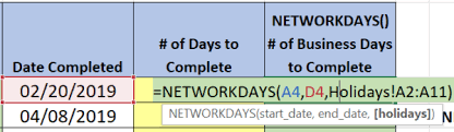 microsoft excel date calculations