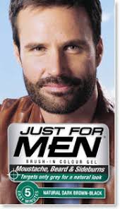 Just For Men Brush In Colour Gel For Moustache Beard Sideburns