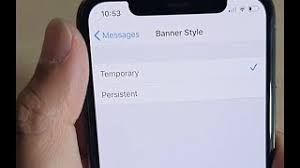 iphone demo of notification banner