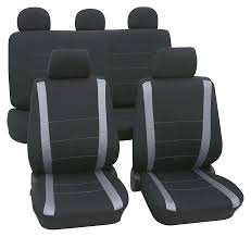 Grey Amp Black Car Seat Covers