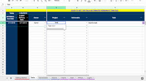 Google Sheets Project Management Template