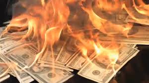 Image result for money burning gifs