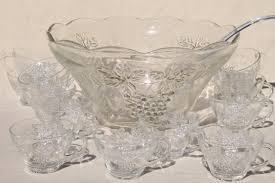 Punch Bowl Cups Wedding Glassware