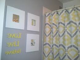 Yellow Gray Bathroom Inspiration