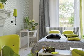 Green And Grey Bedroom Green Lime