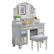 everly silver vanity set 17 in x 14 5