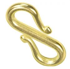 22k gold replacement s hook for chains