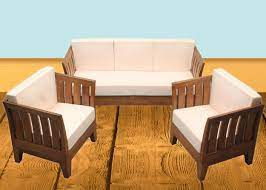 teak wood sofa set ws 60 genuine