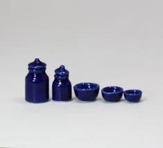 Ceramic Kitchen Canister And Bowl Set