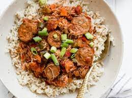 slow cooker en and sausage creole