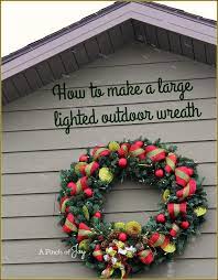 Large Lighted Outdoor Wreath