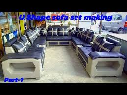 U Shape Sofa Set Making