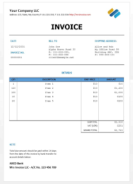 Things You Should Know About Microsoft Word Invoice Template
