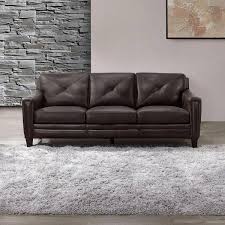 arm leather rectangle sofa