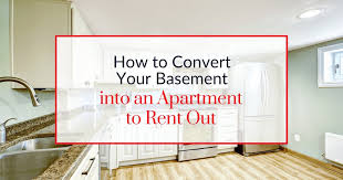 Your Basement Into An Apartment