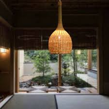 Bamboo Rattan Pendant Lighting