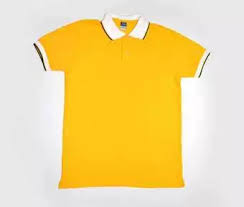 Blue Corner Mens Polo Shirt Lining Style No 9 Yellow Gold