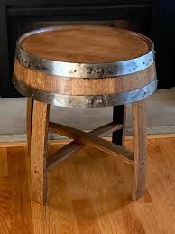 End Table Made From Authentic Whiskey