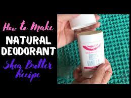 diy deodorant natural moisturizing