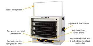 A garage heater will solve the problem! Profusion Ceiling Mount Garage Heater 17 065 Btu 240 Volts Eh 4604 Ebay