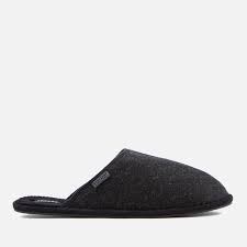 Superdry Mens Classic Mule Slippers Charcoal