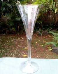 Tall Centrepiece Flute Wine Glass