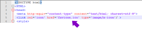 html how to add a favicon 101
