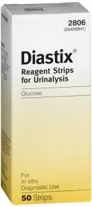 Diastix Urine Reagent Strips 50 Urinalysis Strips