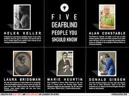 infographic five deafblind people you