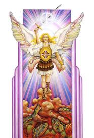 Where is the stained glass window of archangel michael? Saint Michael Drawing By Stephen Barnwell