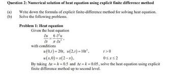 Numerical Solution Of Heat