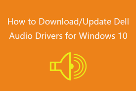 update dell audio drivers