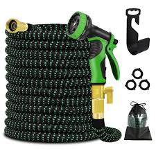 3 4 in 50 ft expandable garden hose flexible water hose with 10 function nozzle durable 3750d water hose no kink