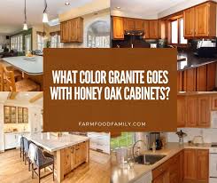 what color granite goes with honey oak