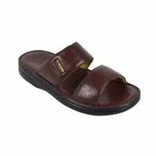 brown cal men leather sandal size