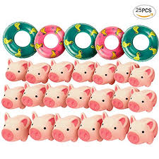 Features:applicable agethe cute duck bathing toy is suitable for children over 1 year old.color discriminationthe cute duck bathing toy set features bright c. 20pcs Butterfunny Rubber Pig Baby Bath Toy For Kid With 5 Mini Swim Ring Buy Online In Angola At Angola Desertcart Com Productid 43363153