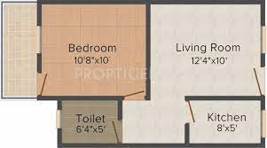 450 Sq Ft 1 Bhk Floor Plan Image Shri