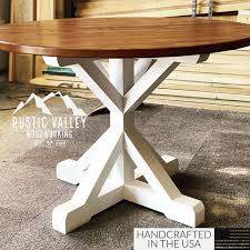 round kitchen table rustic table